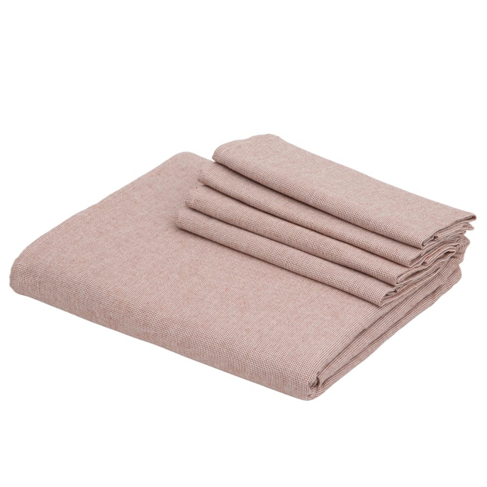 Tischläufer mit 4 stoffservietten aus Baumwolle 50x150 - Maisons