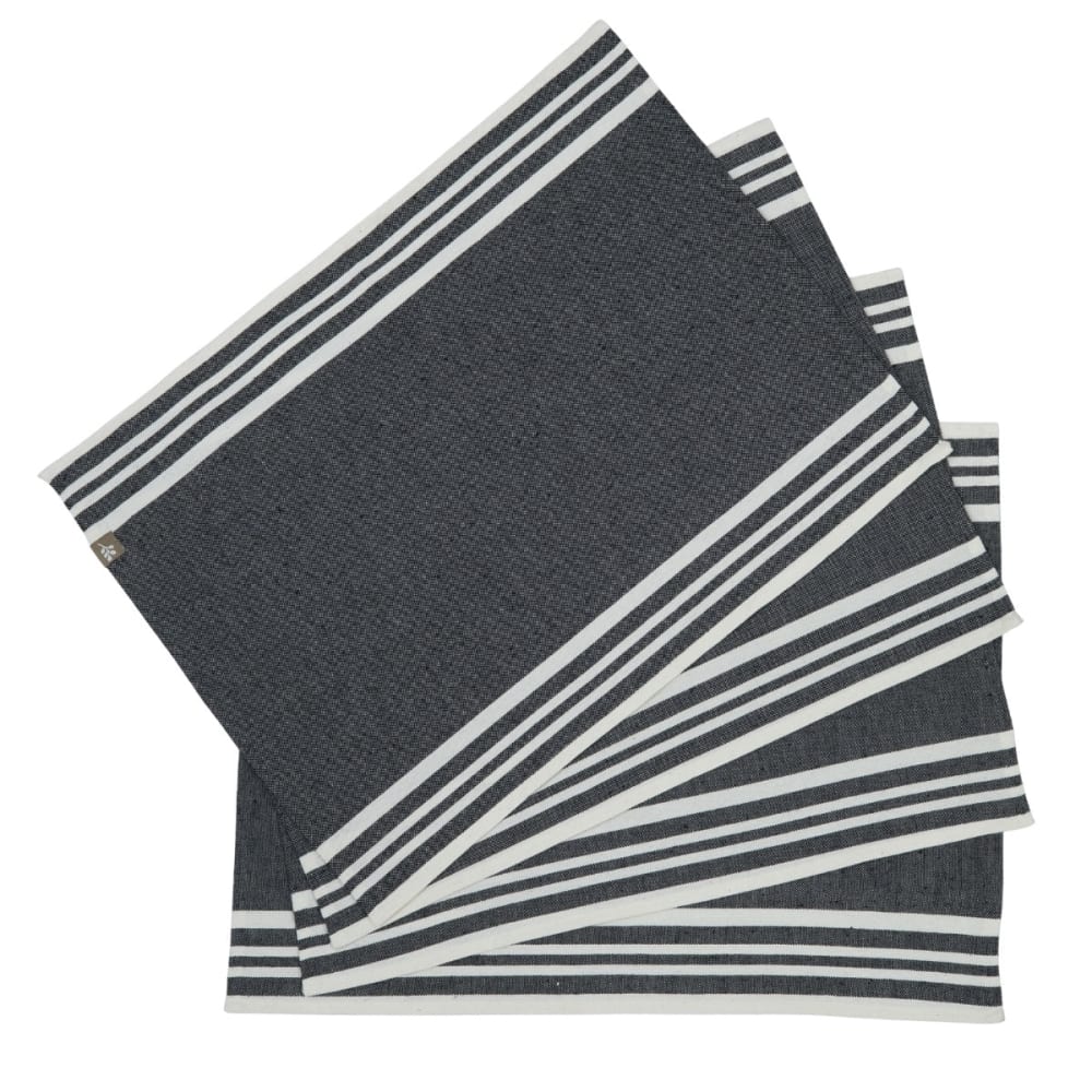 Set de table (x4) coton 35x50 noir