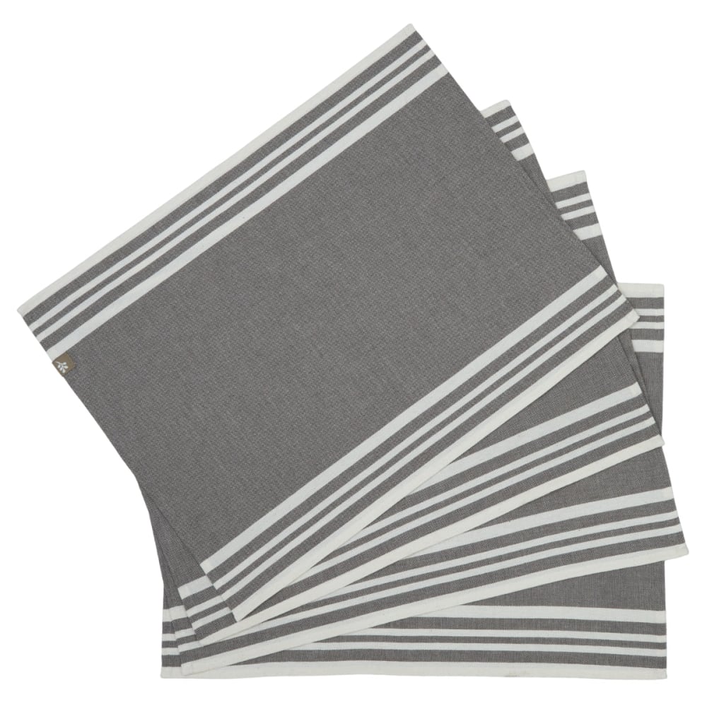 Set de table (x4) coton 35x50 taupe