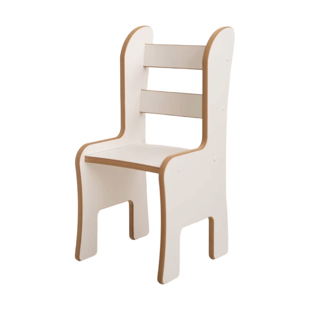 Chaise pour enfant en bois blanc
