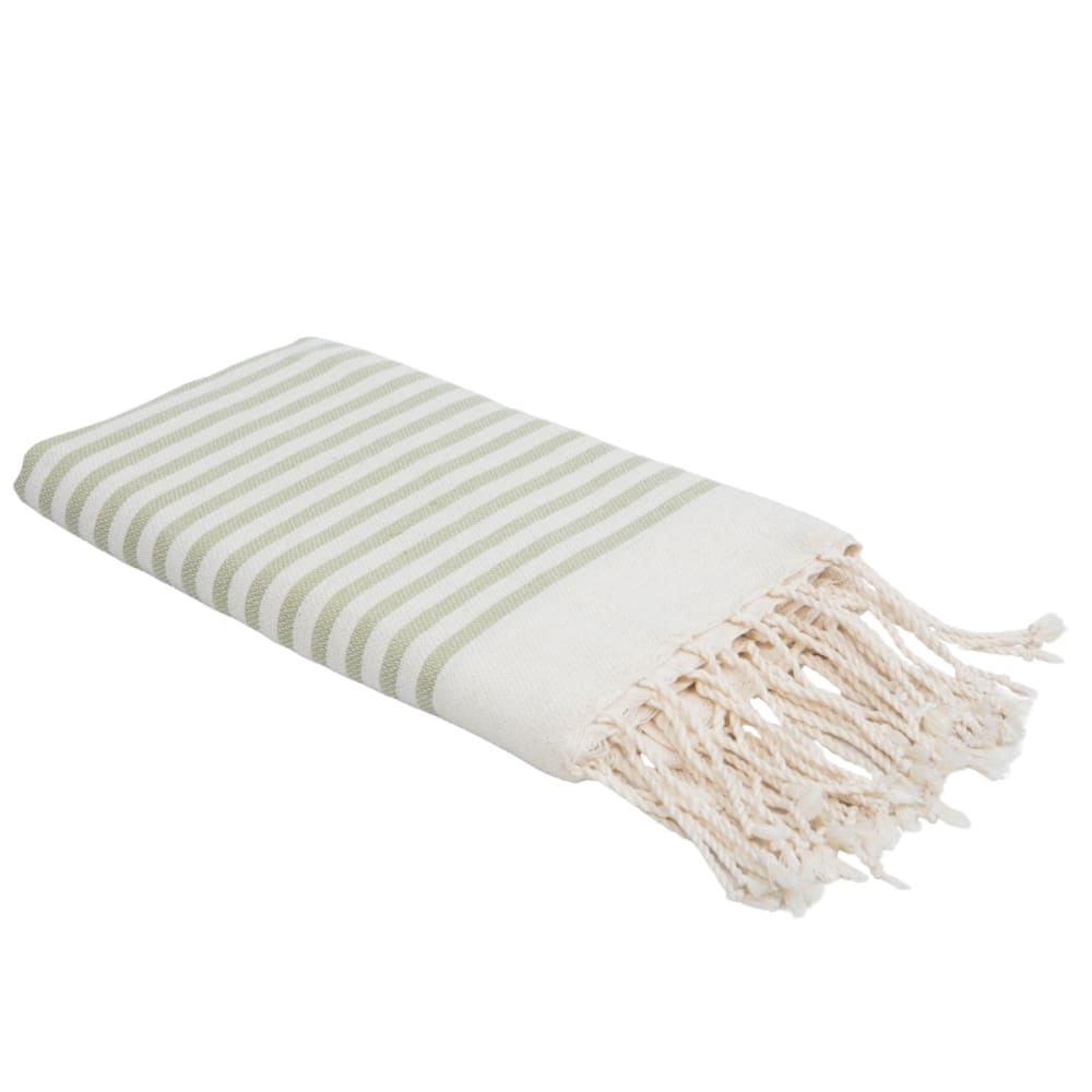 Fouta coton 100x200 vert amande