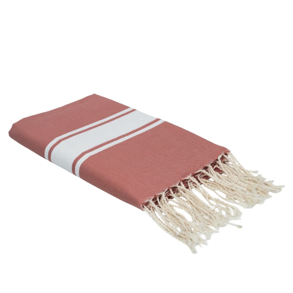 Fouta coton 100x200 rose argile