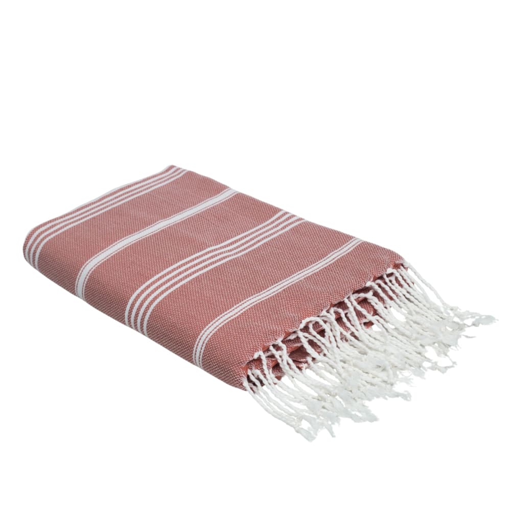Fouta paréo coton 100x200 rose argile