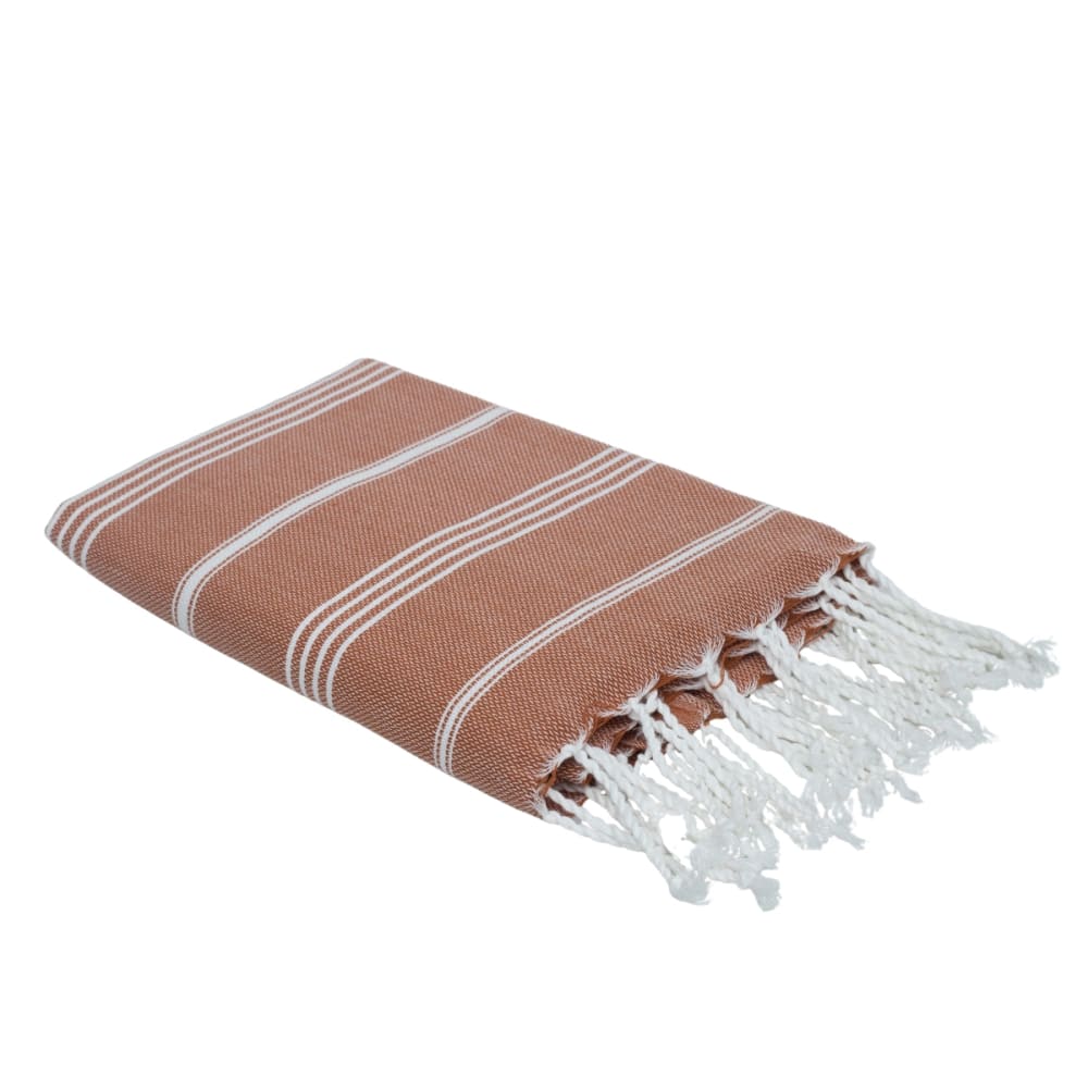Fouta paréo coton 100x200 terracotta