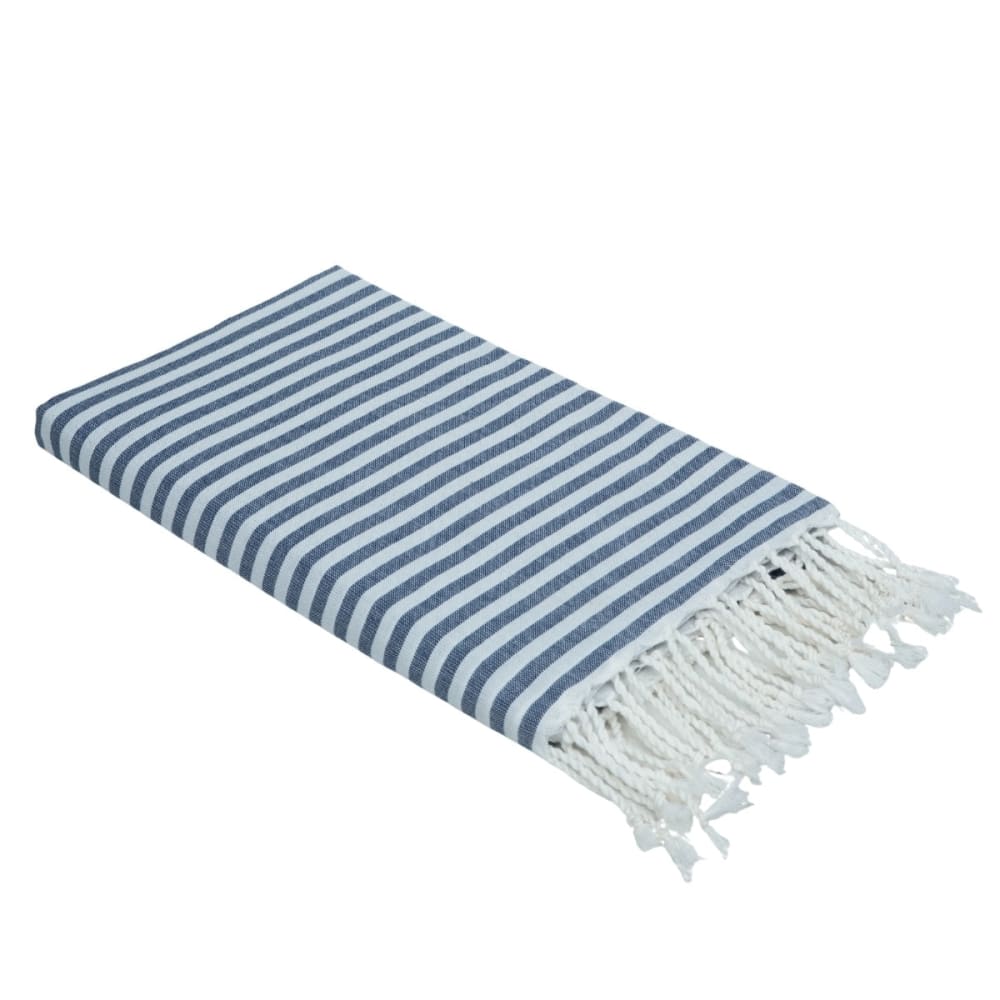 Fouta paréo coton 100x200 bleu jean