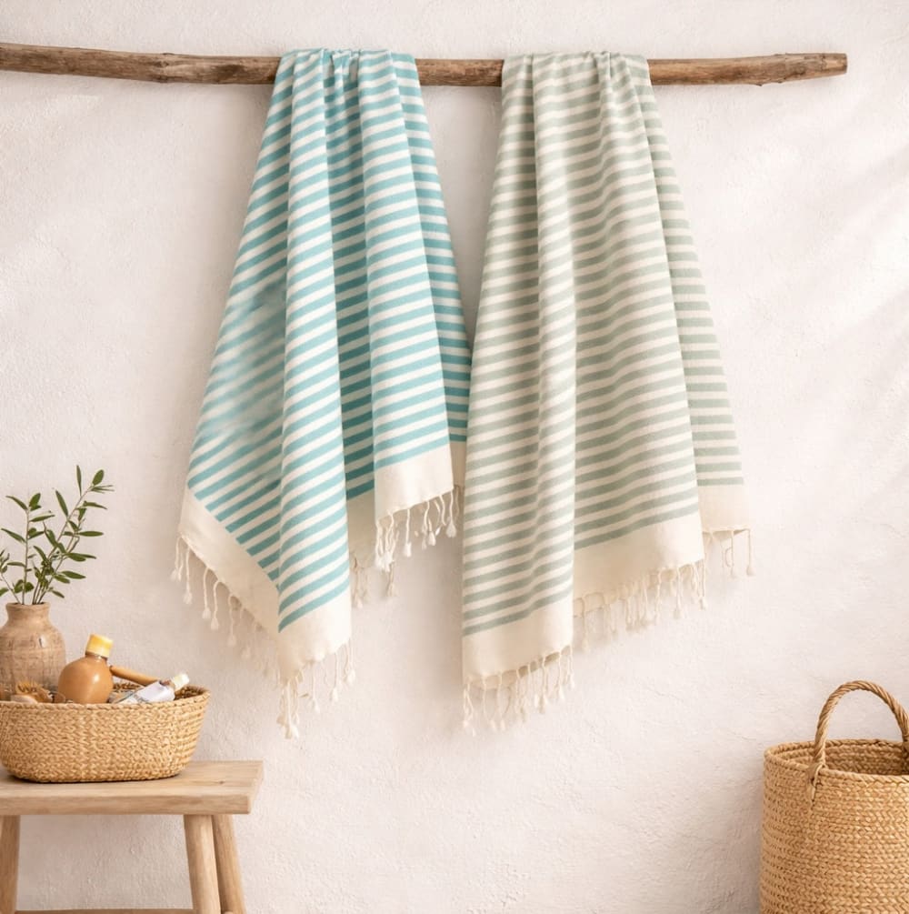 2er-set Fouta aus Baumwolle 100x200 - Maisons Du Monde