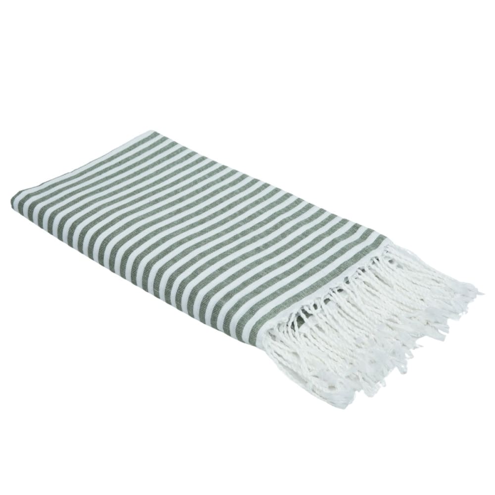 Fouta paréo coton 100x200 vert olive