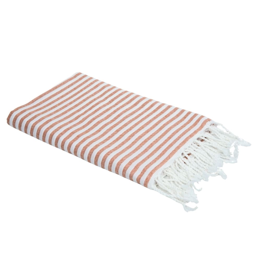 Fouta paréo coton 100x200 terracotta