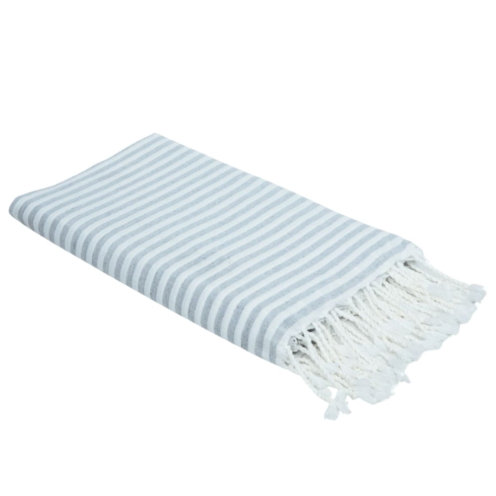 Fouta paréo coton 100x200 gris perle