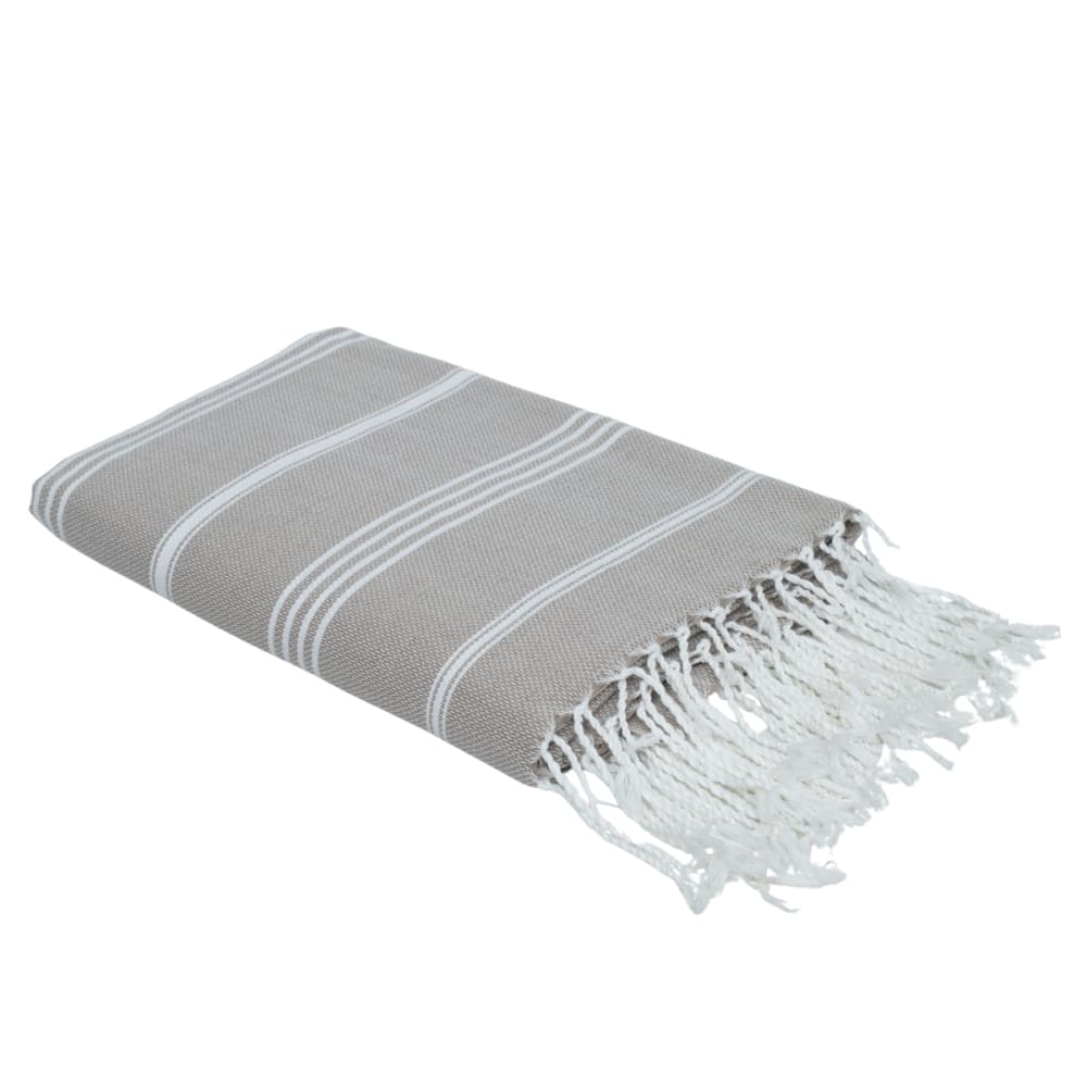 Fouta paréo coton 100x200 taupe clair