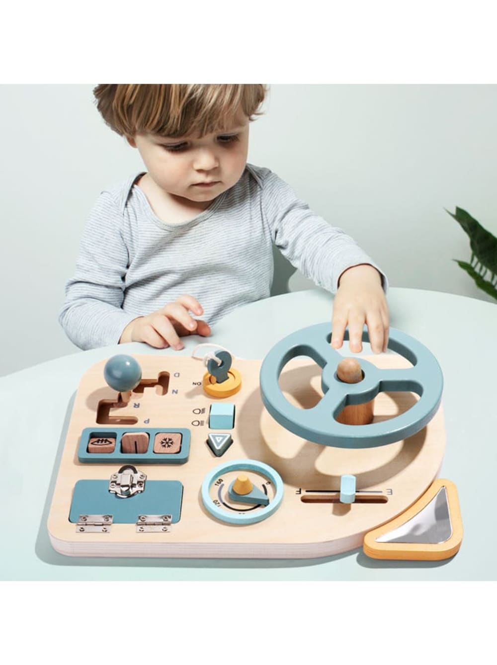 Jouet éducatif Montessori pour enfant en bois (Babykare) - Image 1