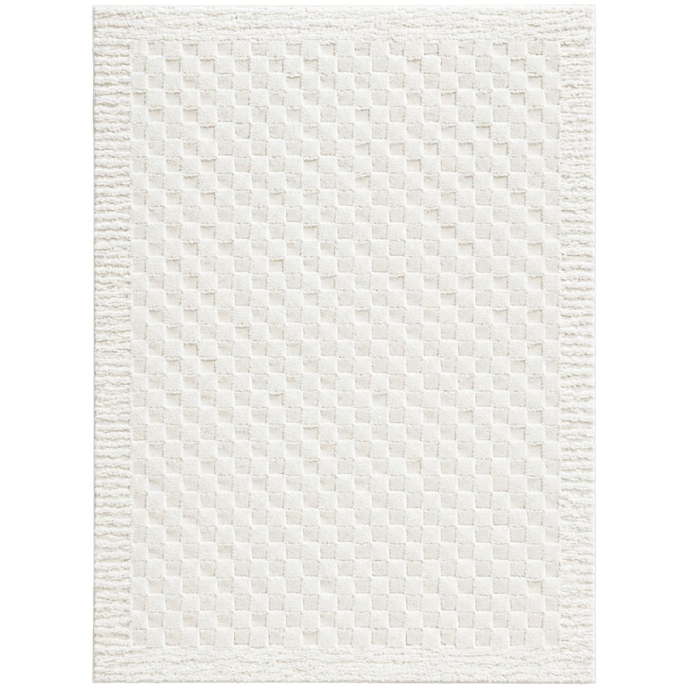Tapis moderne à motif - damier