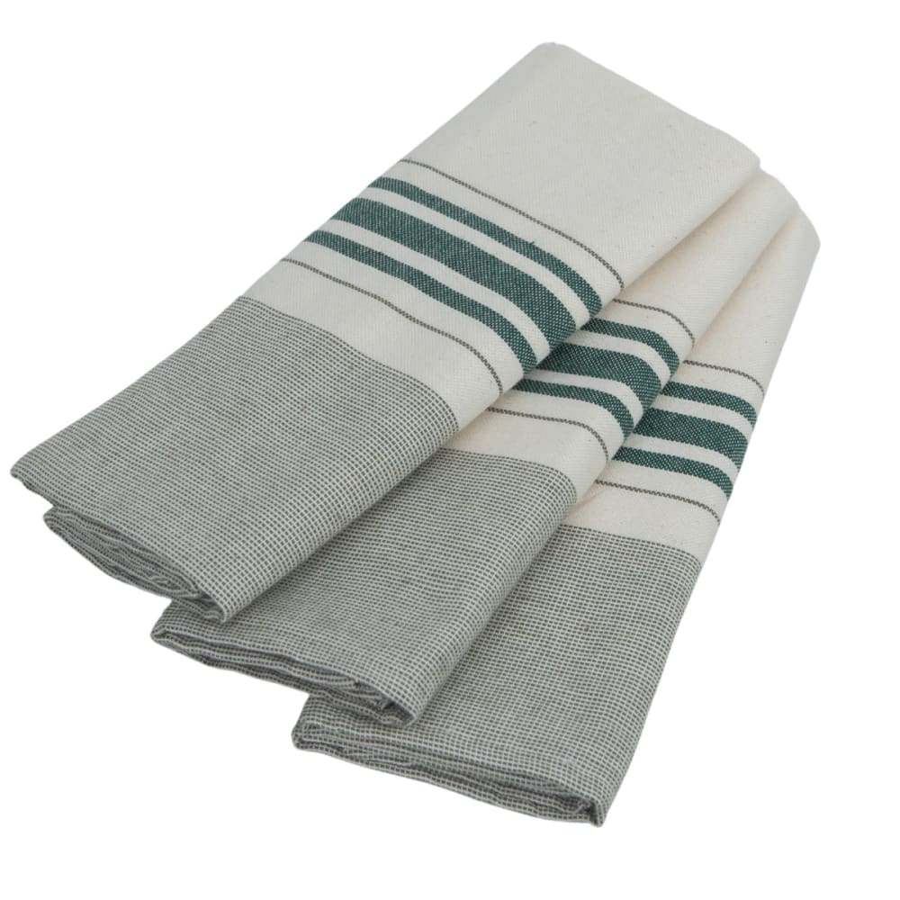 Torchon (x3) coton 45x70 vert Torchon (x3) coton 45x70 vert