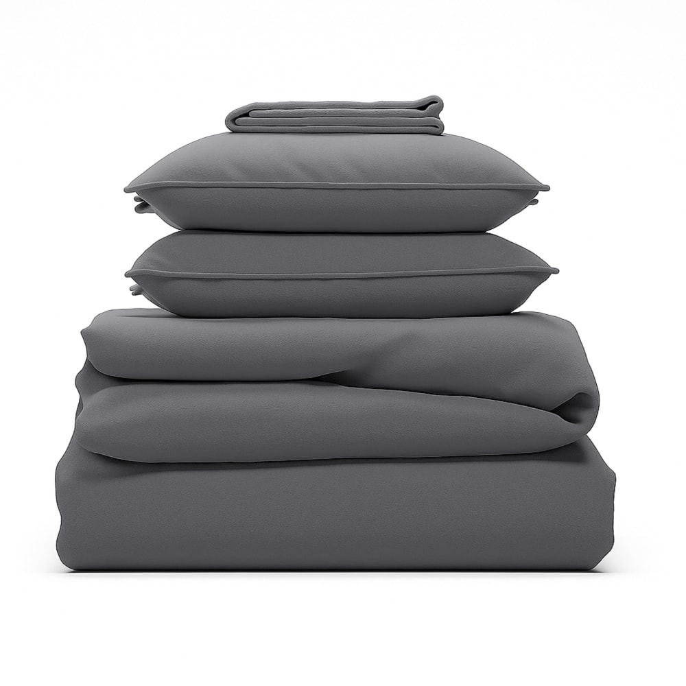 Parure de lit grise 90x190/200cm