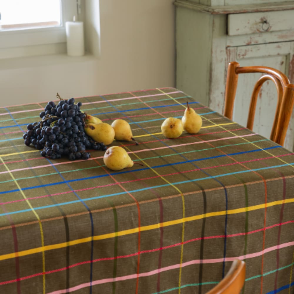 nappe en coton et lin