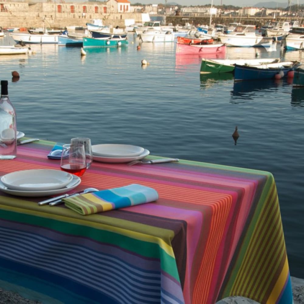 nappe en coton multicolore