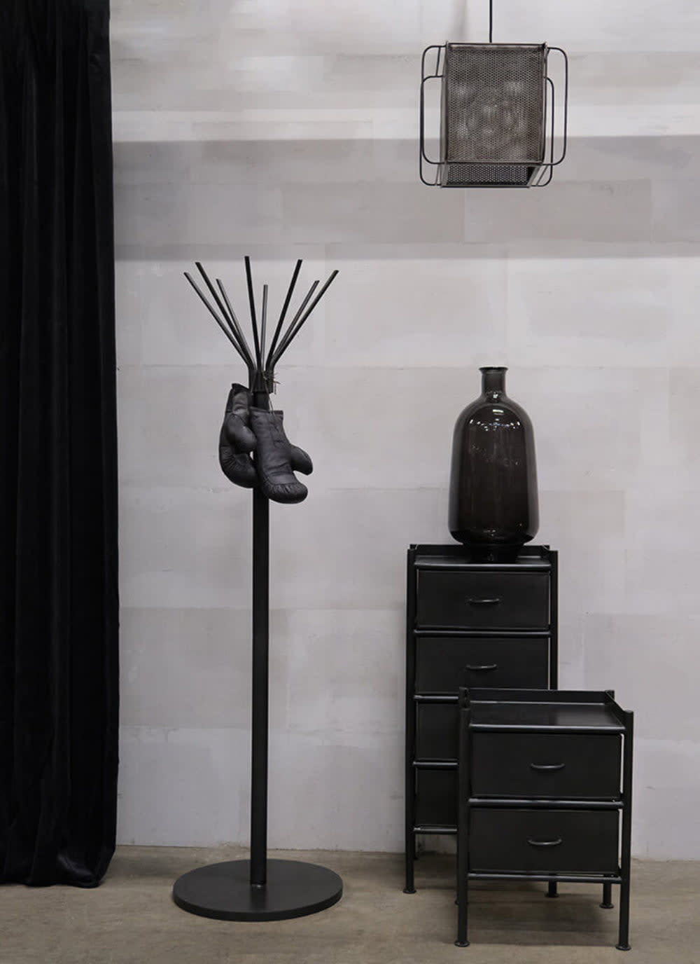 Kommode Saga aus Eisen mit 2 Schubladen, Grau - Maisons Du Monde