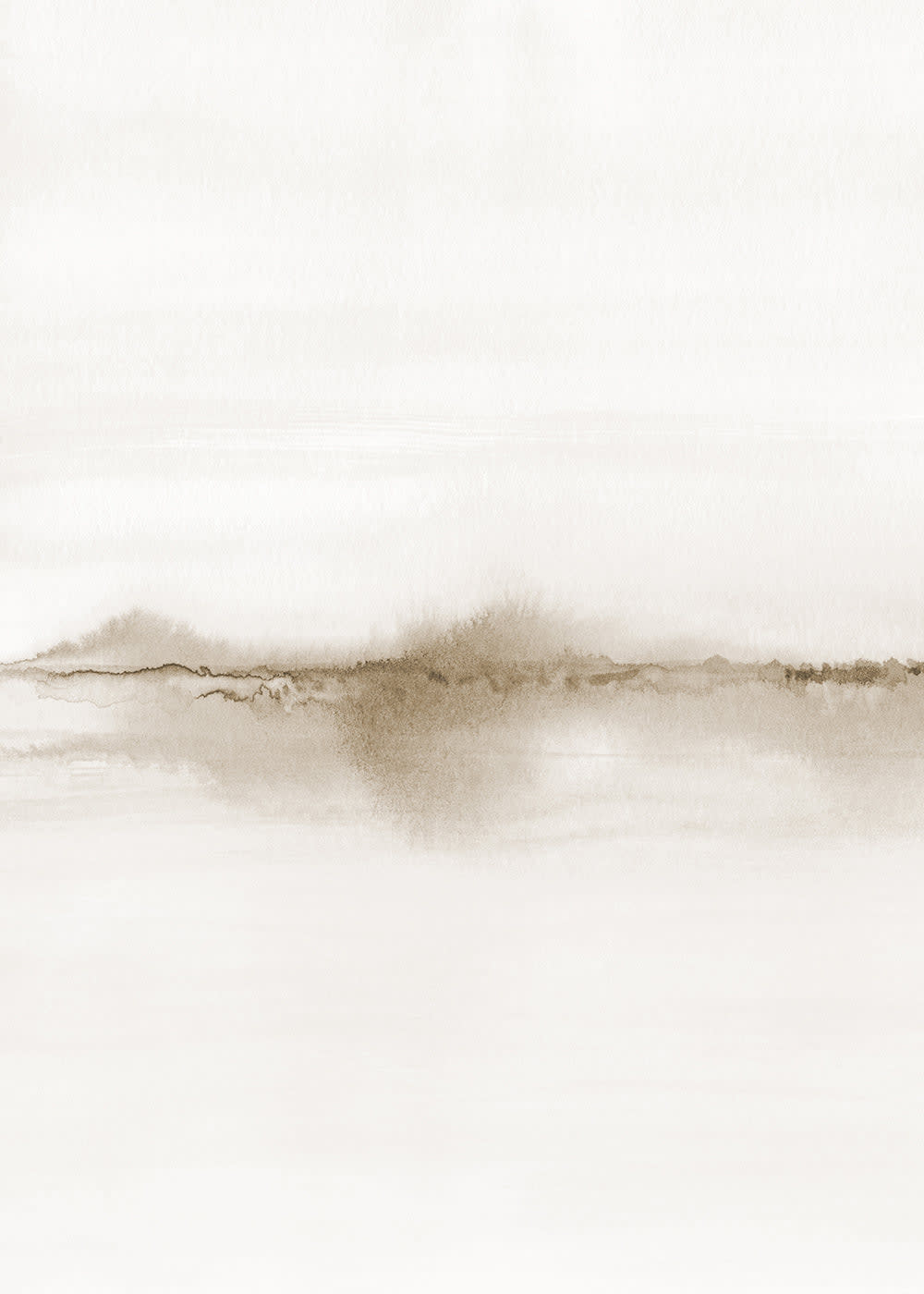 Hannun Dekorativer Kunstdruck, 50 x 70 cm style modern Beige Papier