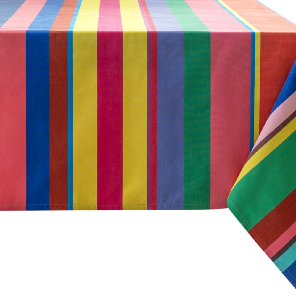 Nappe enduite en coton multicolore 175x175 cm — vue 3