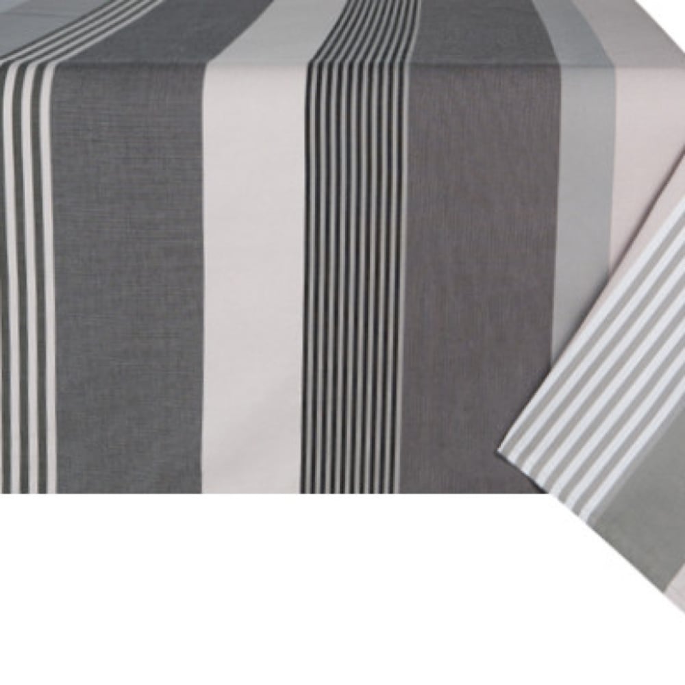 Nappe en coton gris 180x180 cm — vue 3