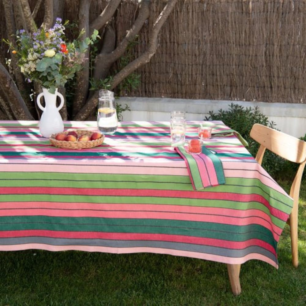 nappe en coton et lin