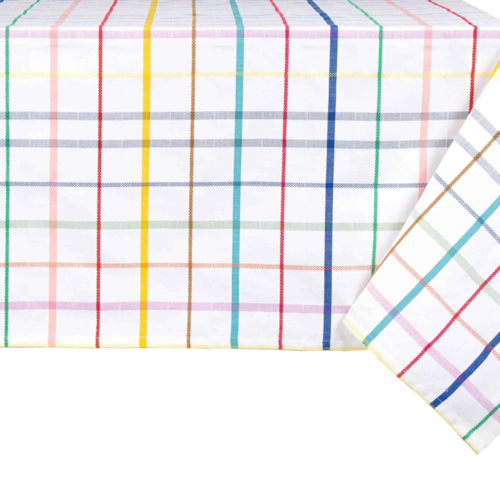 Nappe enduite en coton multicolore 160x160 cm — vue 3