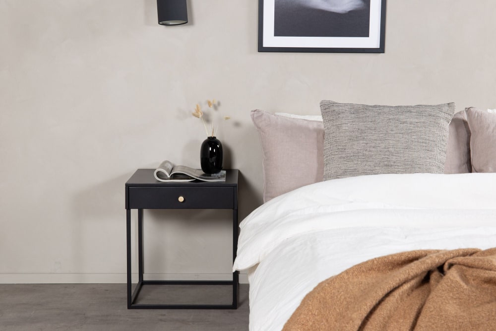 Nachttisch Bakal aus Metall, Schwarz - Maisons Du Monde