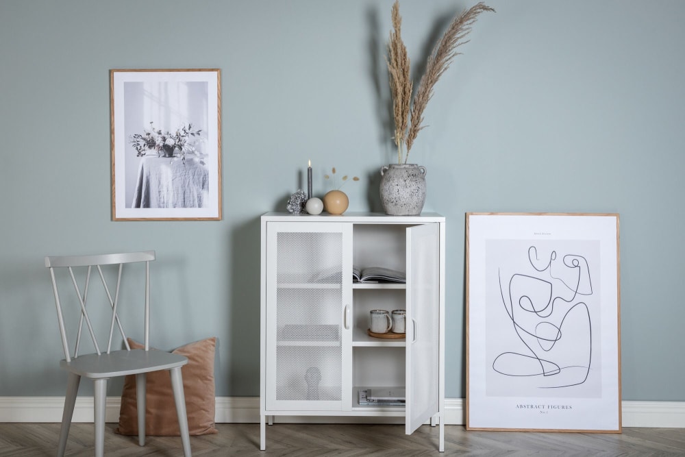 Kommode 80cm aus Metall, Weiß - Maisons Du Monde