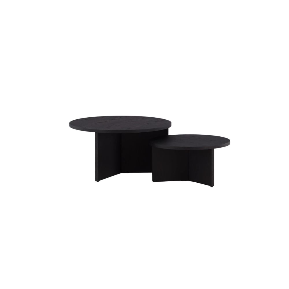 Venture Home Couchtische , 2er-Set, Schwarz Schwarz Spanplatte