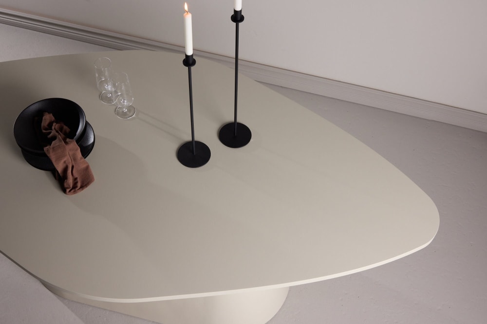 Esstisch Diamond Oval 210*110cm, beige - Maisons Du Monde