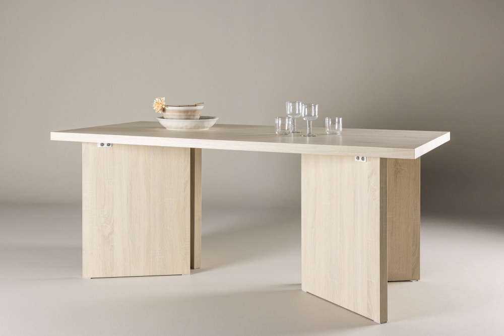 Esstisch Bassholmen 180x90cm, Cremeweiß - Maisons Du Monde