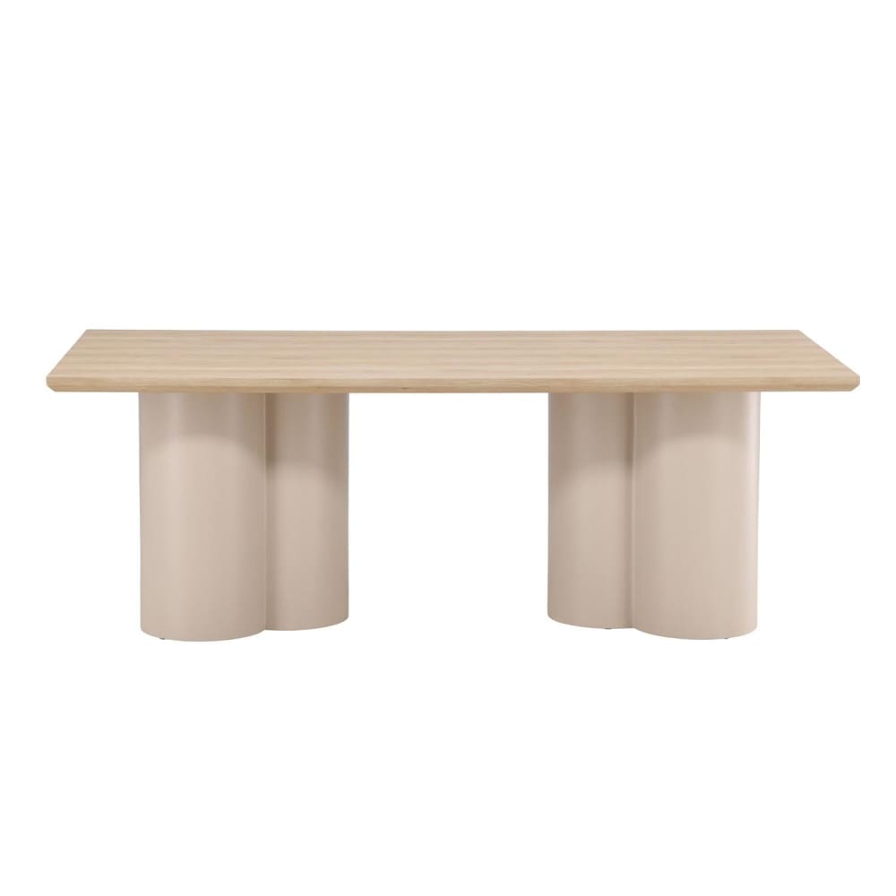 Venture Home Esstisch 210*100cm, Cremeweiß Beige Spanplatte