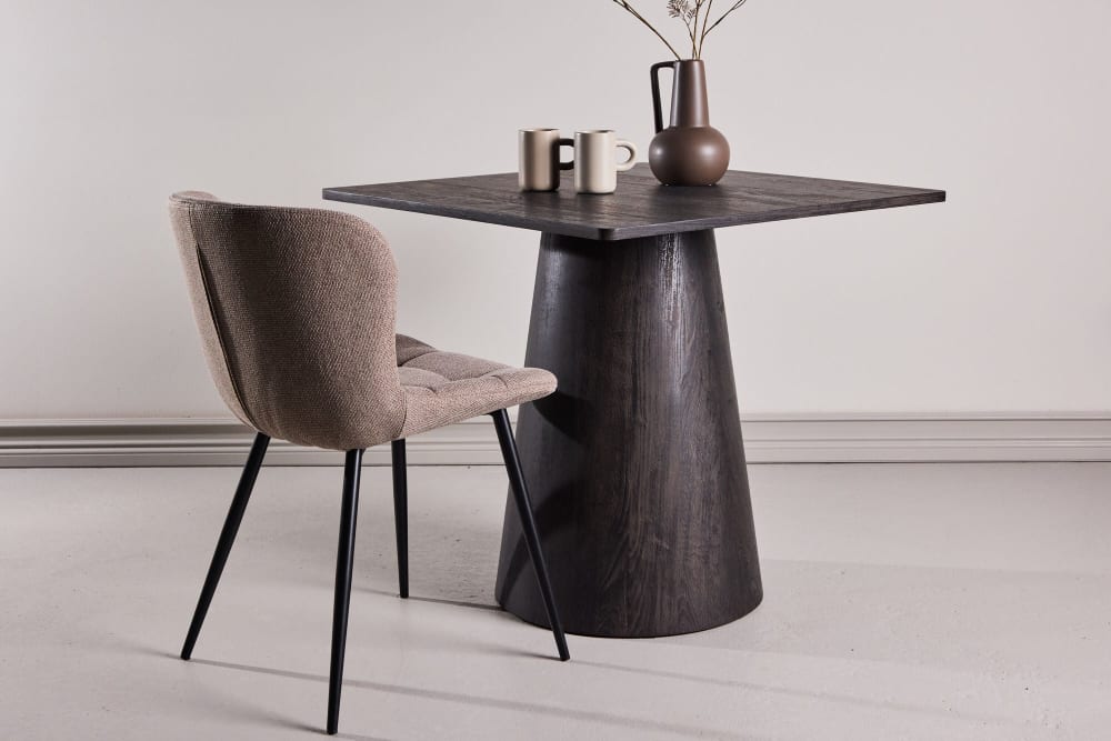 Esstisch Lanzi Quadratisch 80cm, Mokka - Maisons Du Monde