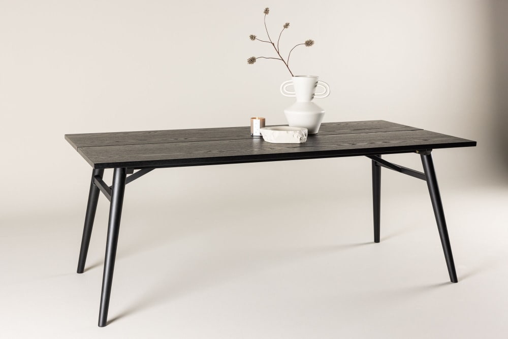 Esstisch Sleek ausziehbar 190-280cm, Schwarz - Maisons Du Monde