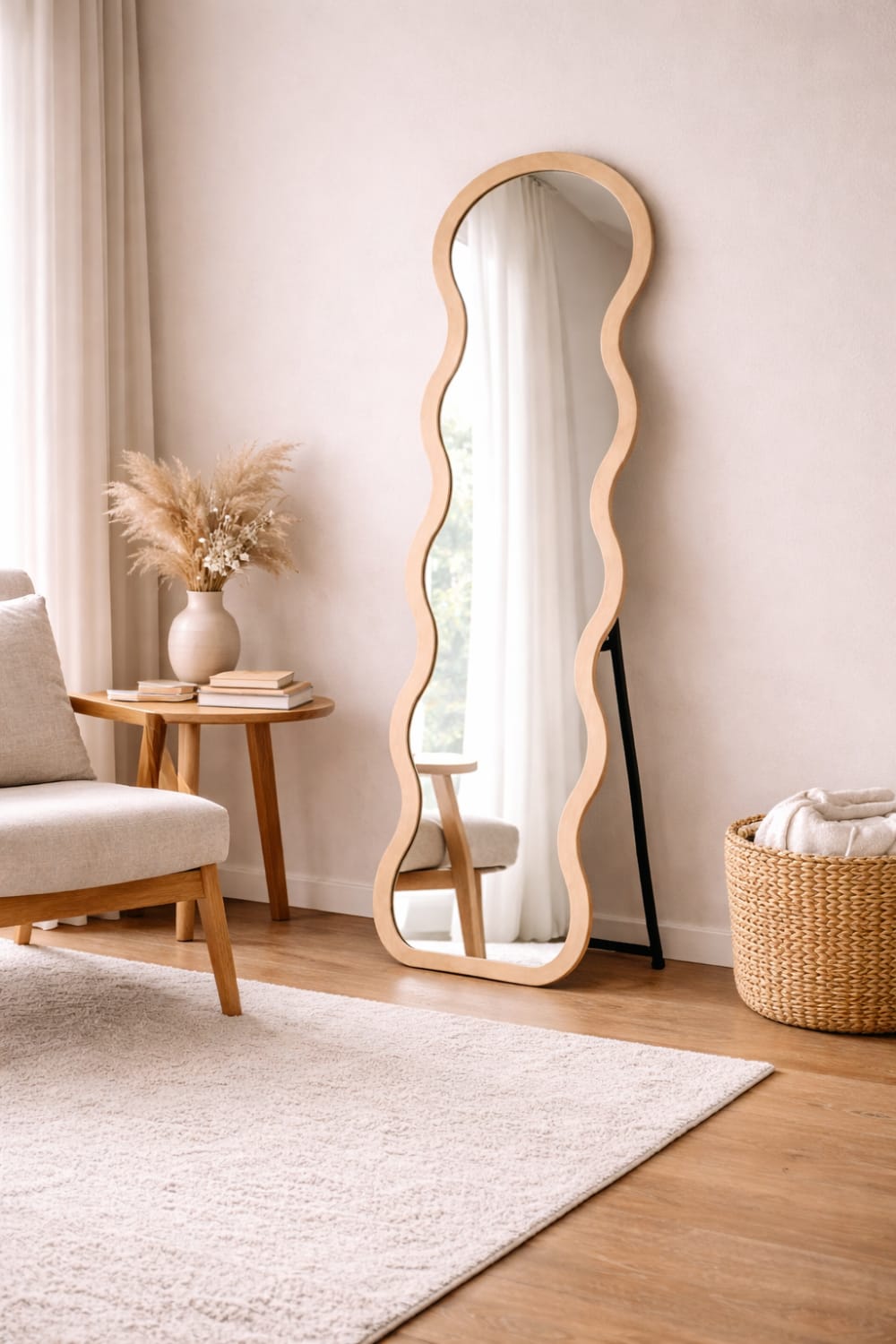 Standspiegel 158cm, beige - Maisons Du Monde
