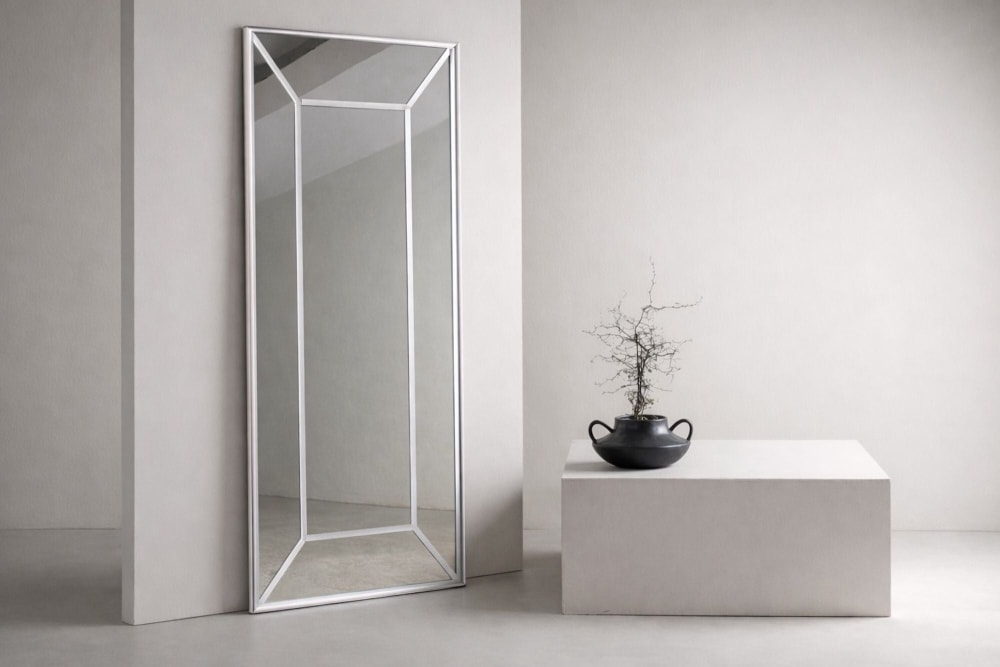 Ganzkörperspiegel Lojf 180cm, Weiß - Maisons Du Monde