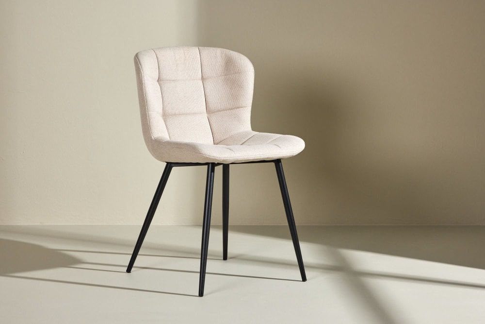 2er-Set Esszimmerstühle Lily, beige - Maisons Du Monde