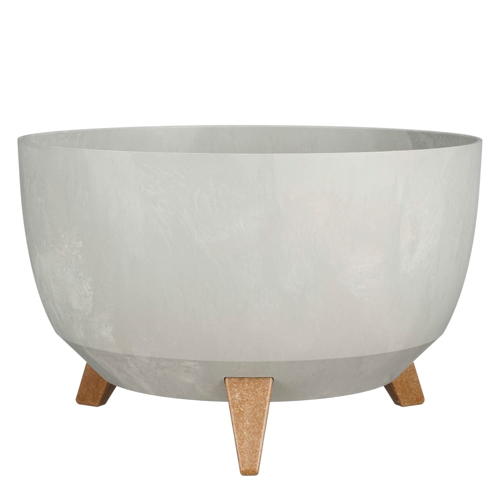 Jardinière d'extérieur Gris Plastique H20.5xl40xL40cm