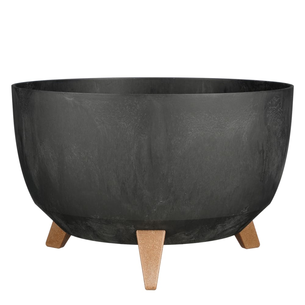 Jardinière d'extérieur Noir Plastique H20.5xl40xL40cm