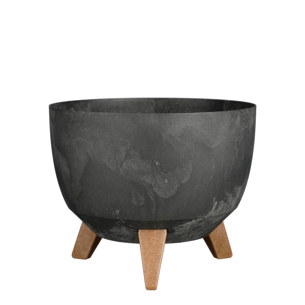 Jardinière d'extérieur Noir Plastique H18.5xl29xL29cm