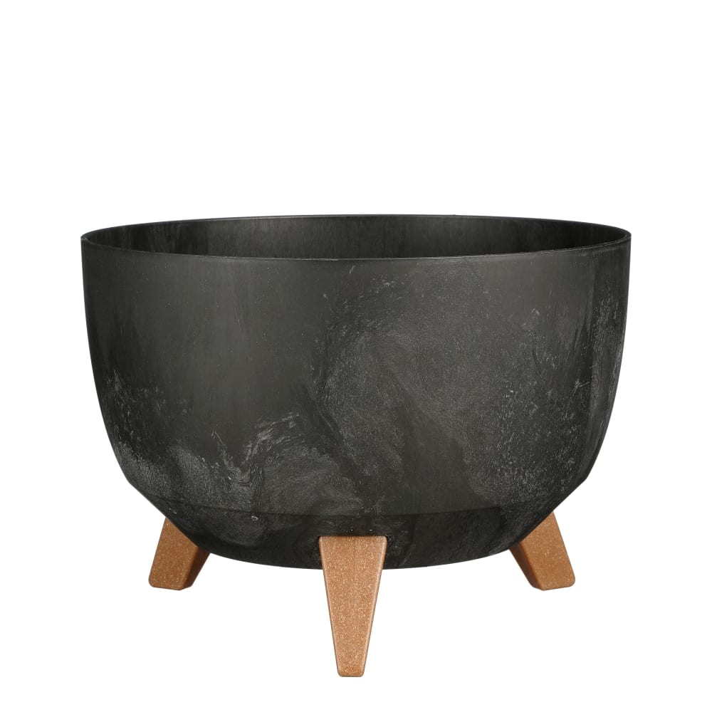 Jardinière d'extérieur Noir Plastique H18.5xl33xL33cm