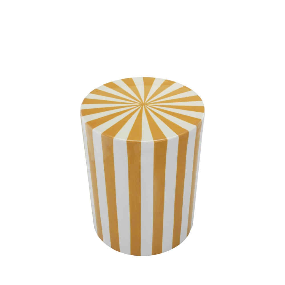 table d'appoint ronde - jaune
