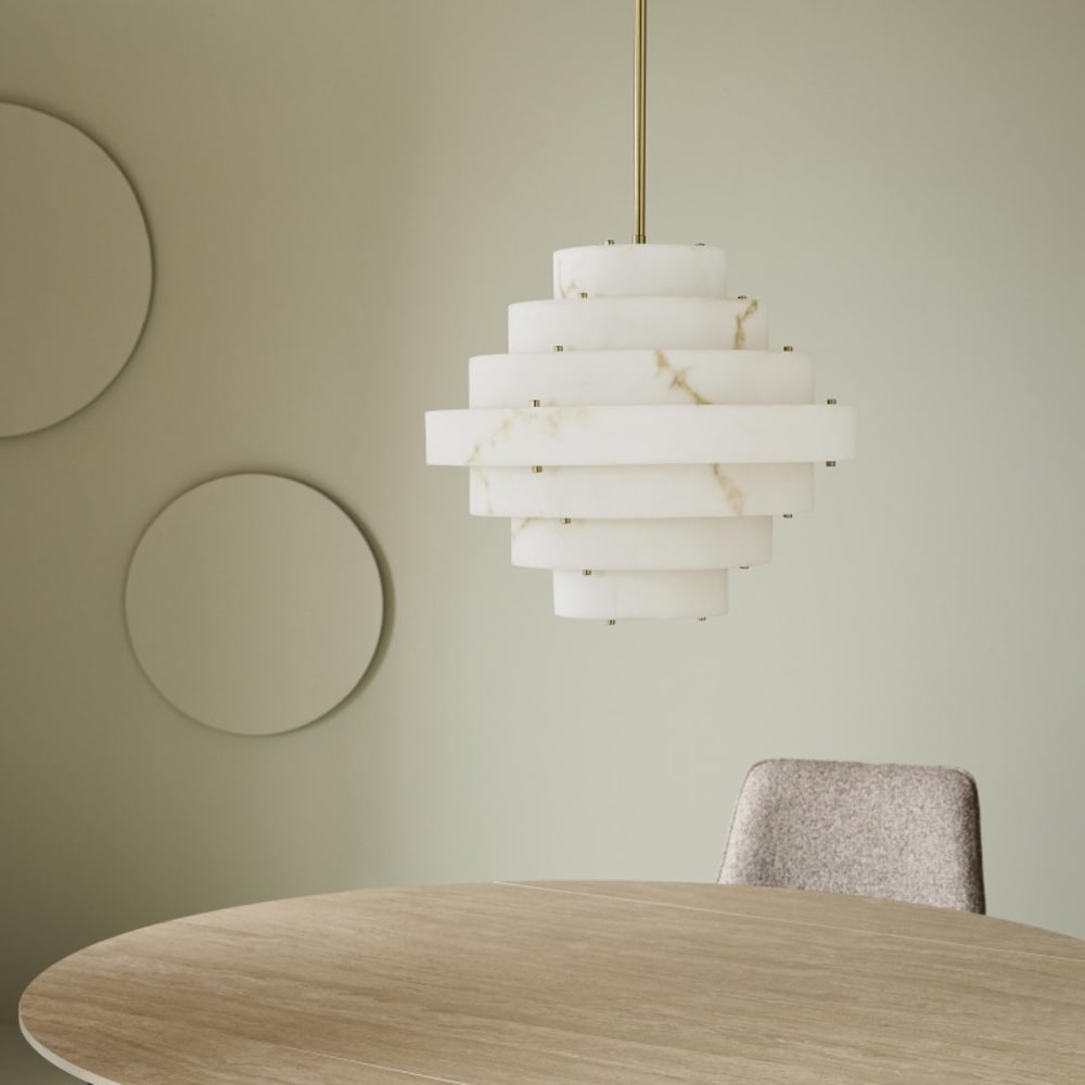 Lustre aspect albâtre — vue 4