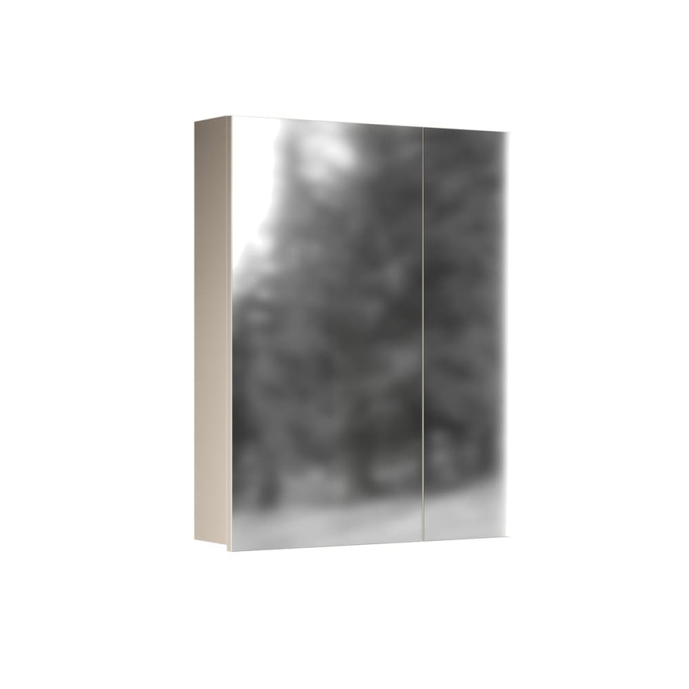 Armoire murale 2 portes miroir couleur cashmere H77 cm
