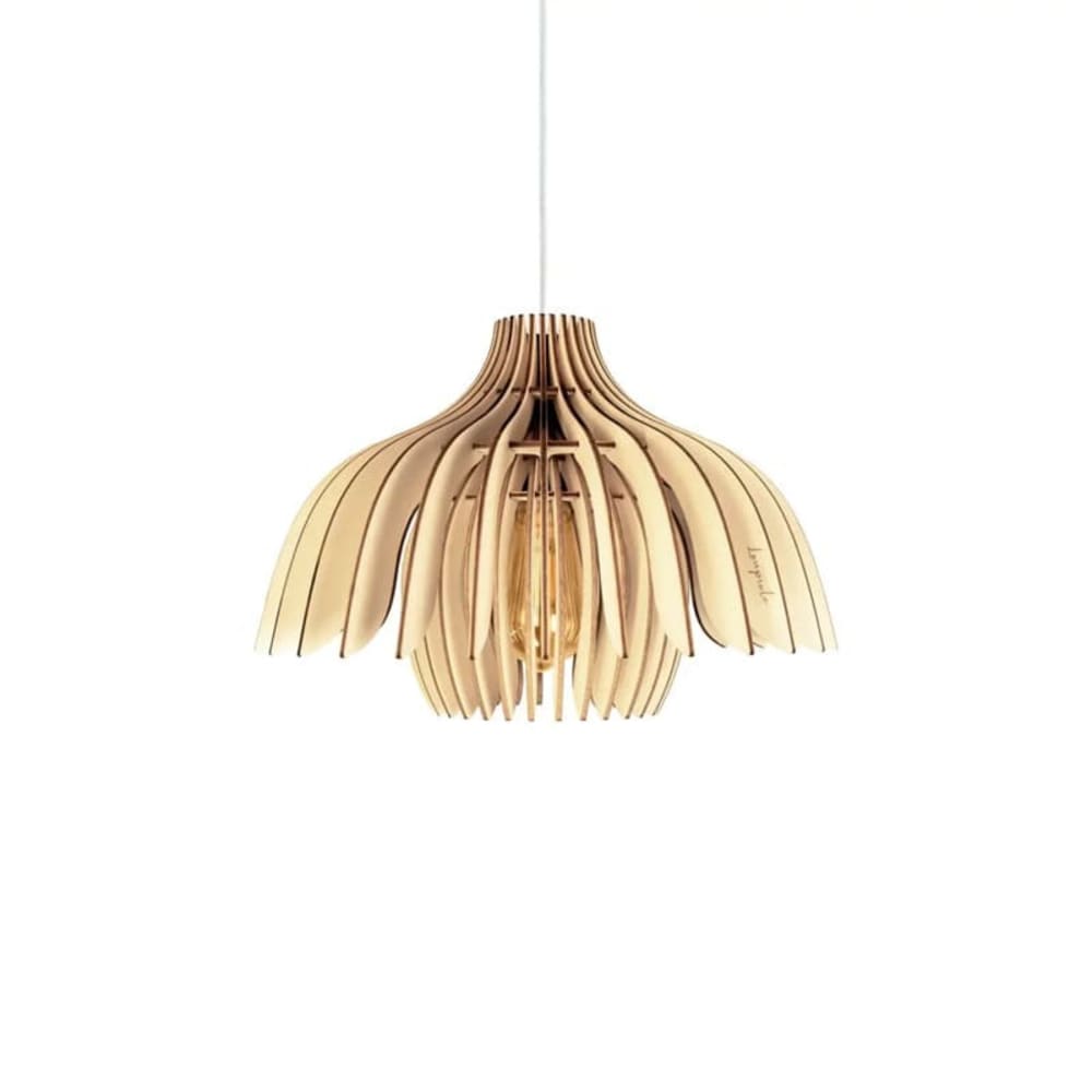 Suspension en bois naturel