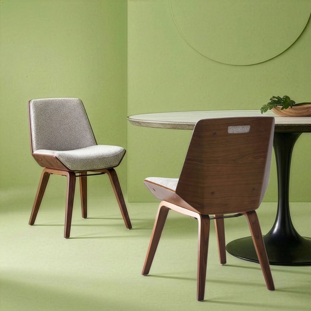 Signature Stuhl aus beigem Stoff style modern - Stoff