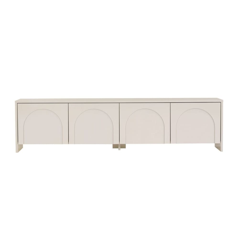 Meuble TV 4 portes couleur crème L180 cm