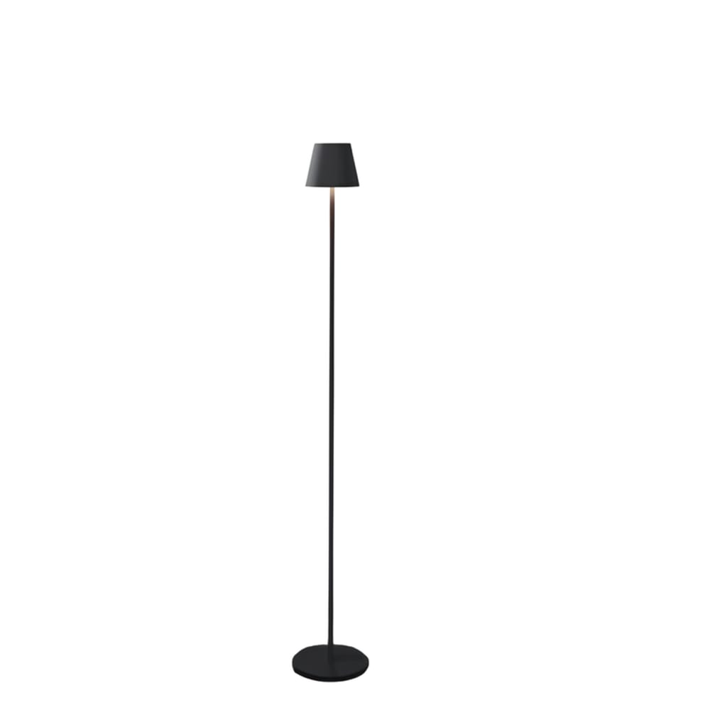 Bowman - lampadaire led en métal, coloris noir, l 9 cm, max. 2 w