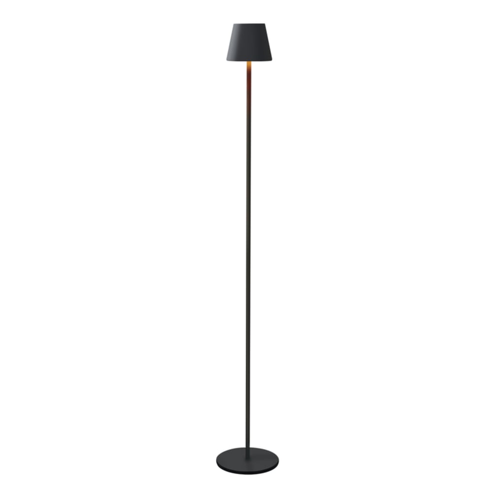 Lampadaire LED en métal L:9, noir