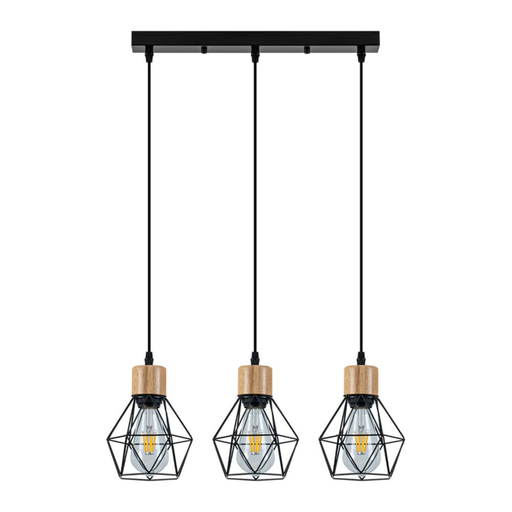 Calw - lustre en métal, coloris noir, l 155 cm, e27, max. 25 w